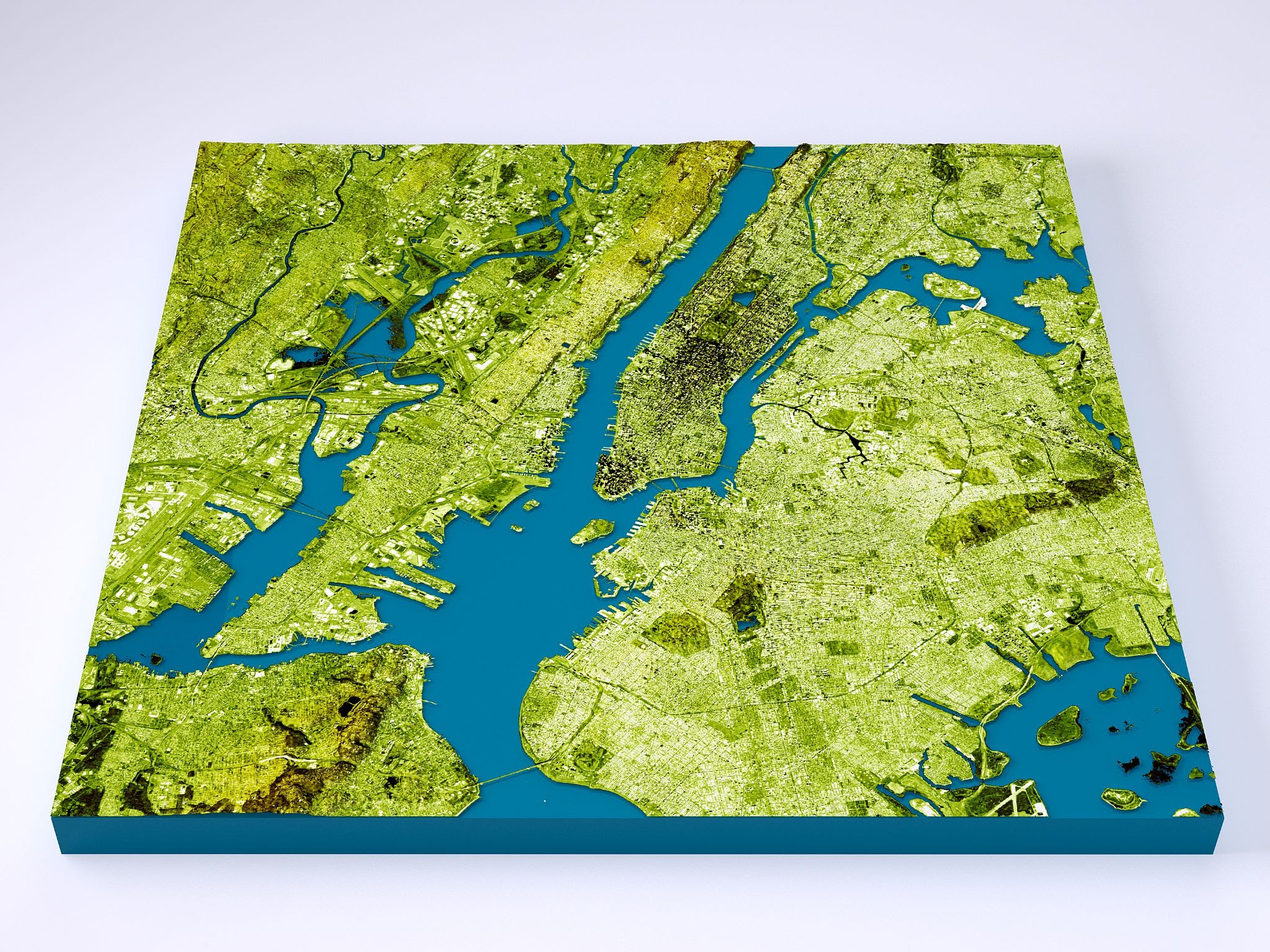 A topographical map